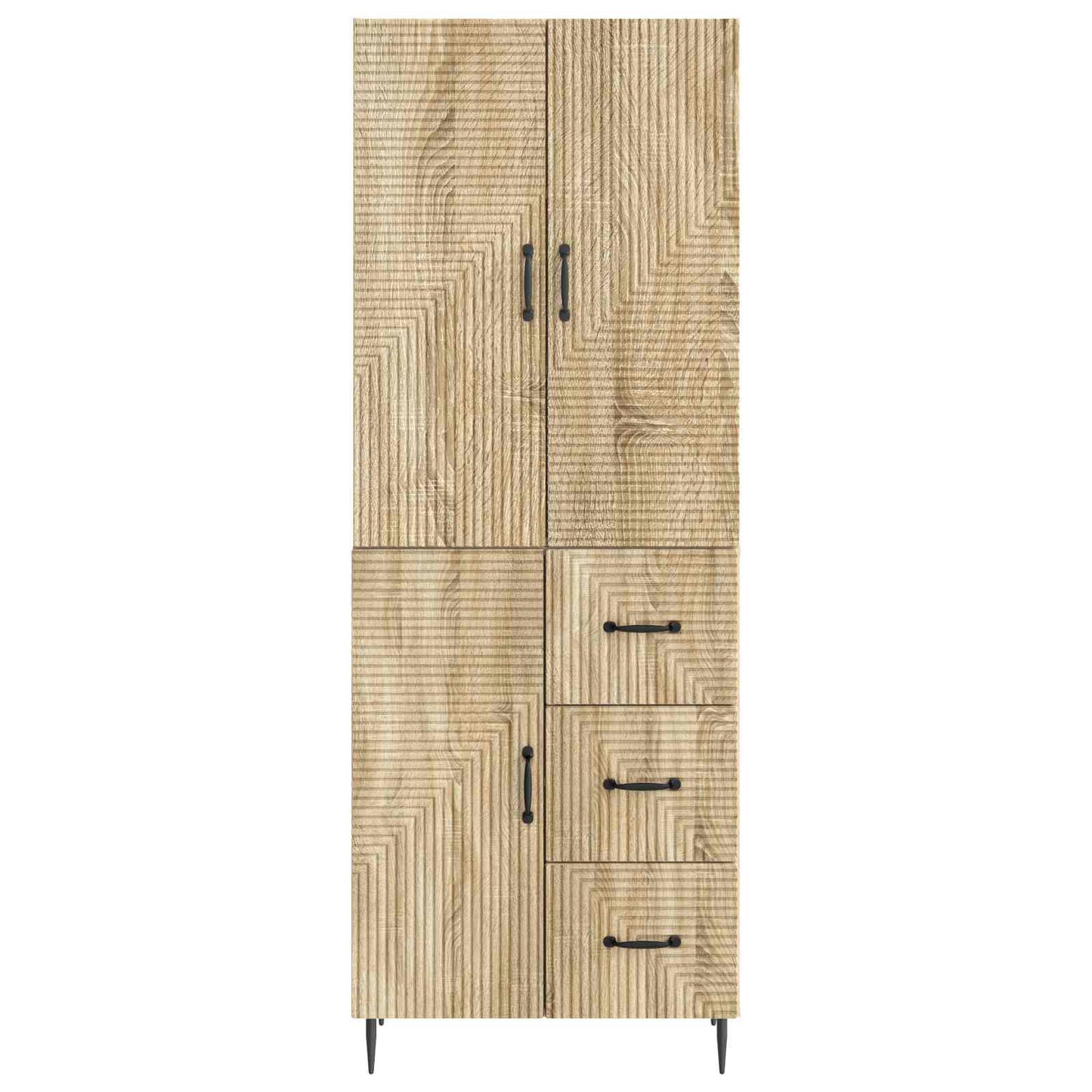 vidaXL Cabinet Set 2 pcs Sonoma Oak Engineered Wood