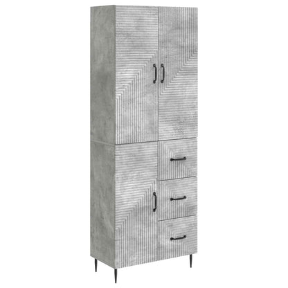 vidaXL Cabinet Set 2 pcs Concrete Grey Engineered Wood