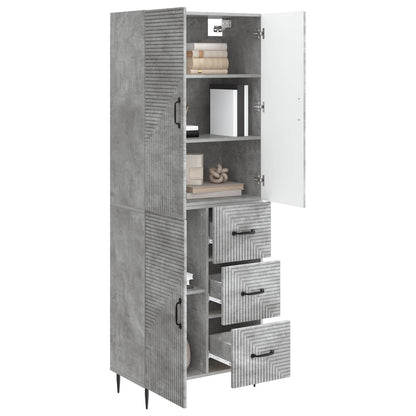 vidaXL Cabinet Set 2 pcs Concrete Grey Engineered Wood