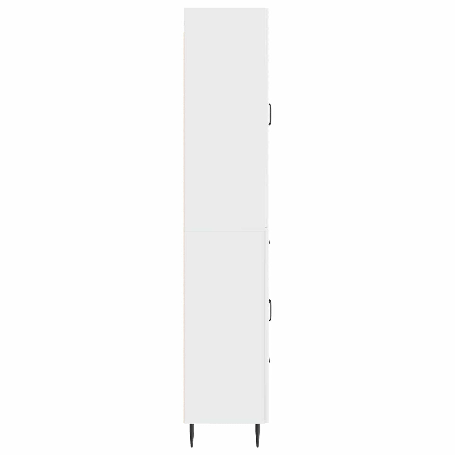 vidaXL Cabinet Set 2 pcs High Gloss White 66 x 34.5 x 89.5 cm