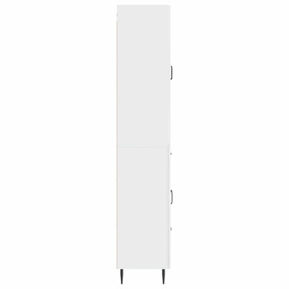 vidaXL Cabinet Set 2 pcs High Gloss White 66 x 34.5 x 89.5 cm