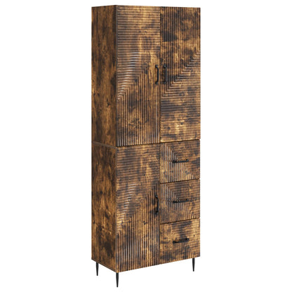 vidaXL Cabinet Set 2 pcs Smoked Oak Engineered Wood