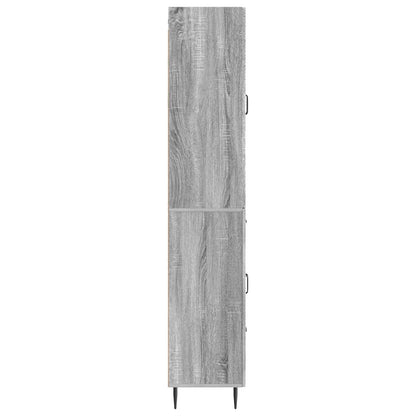 vidaXL Cabinet Set 2 pcs Grey Sonoma Engineered Wood