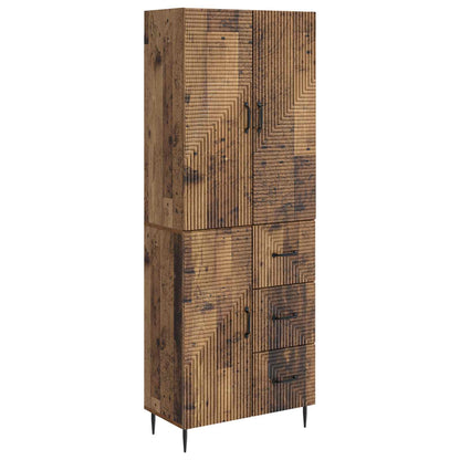 vidaXL Cabinet Set 2 pcs Old Wood Engineered Wood