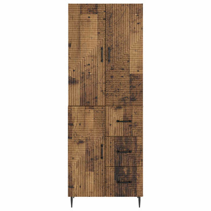 vidaXL Cabinet Set 2 pcs Old Wood Engineered Wood