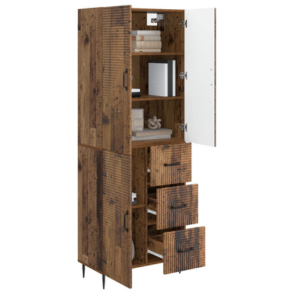 vidaXL Cabinet Set 2 pcs Old Wood Engineered Wood