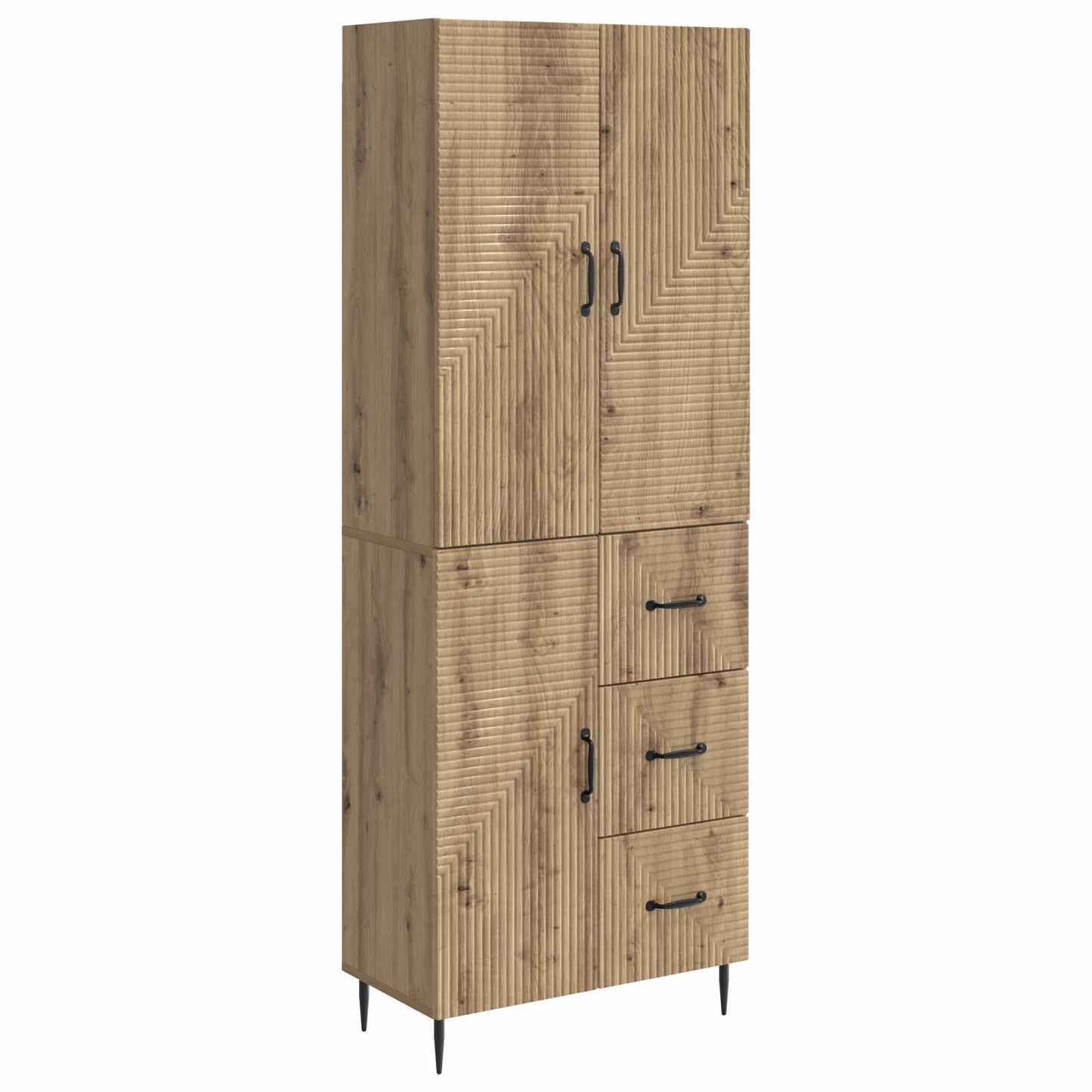 vidaXL Cabinet Set 2 pcs Artisan Oak Engineered Wood