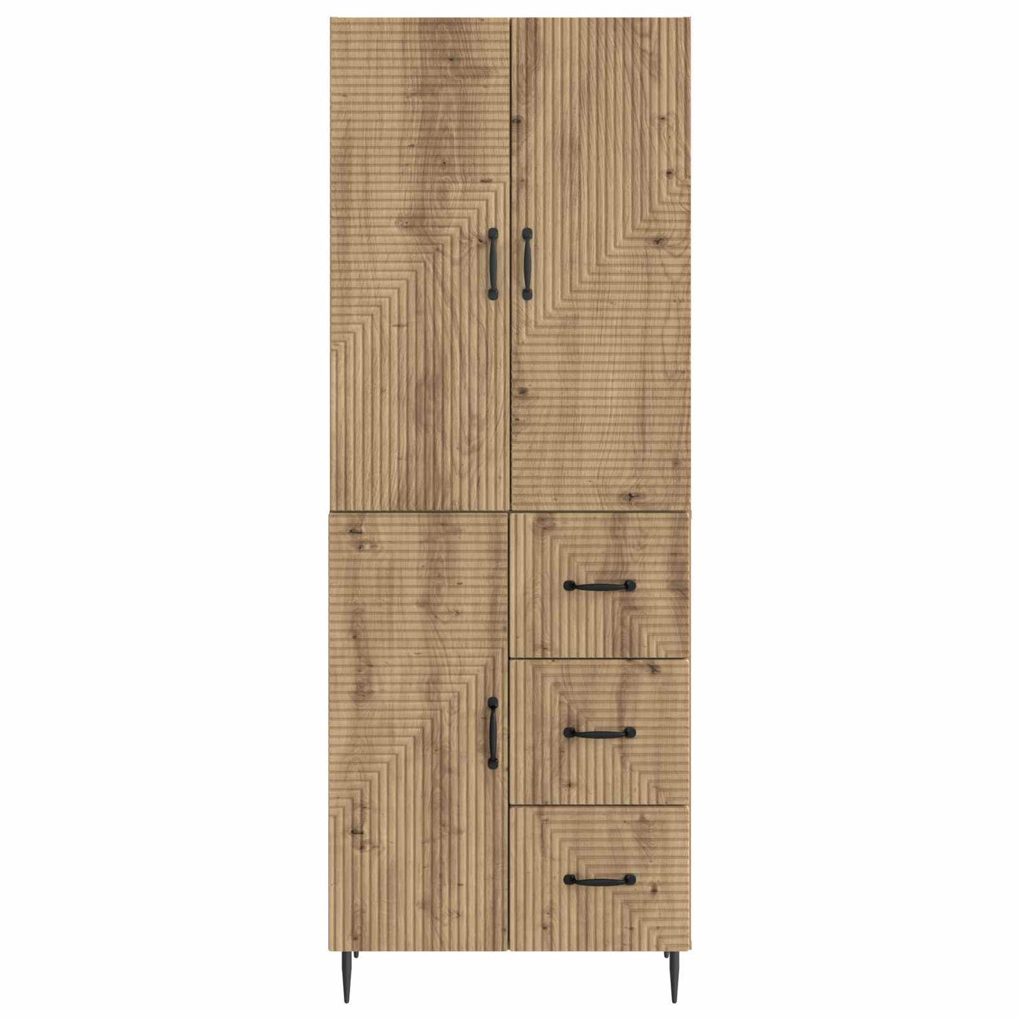 vidaXL Cabinet Set 2 pcs Artisan Oak Engineered Wood