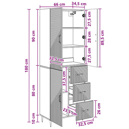 vidaXL Cabinet Set 2 pcs Artisan Oak Engineered Wood