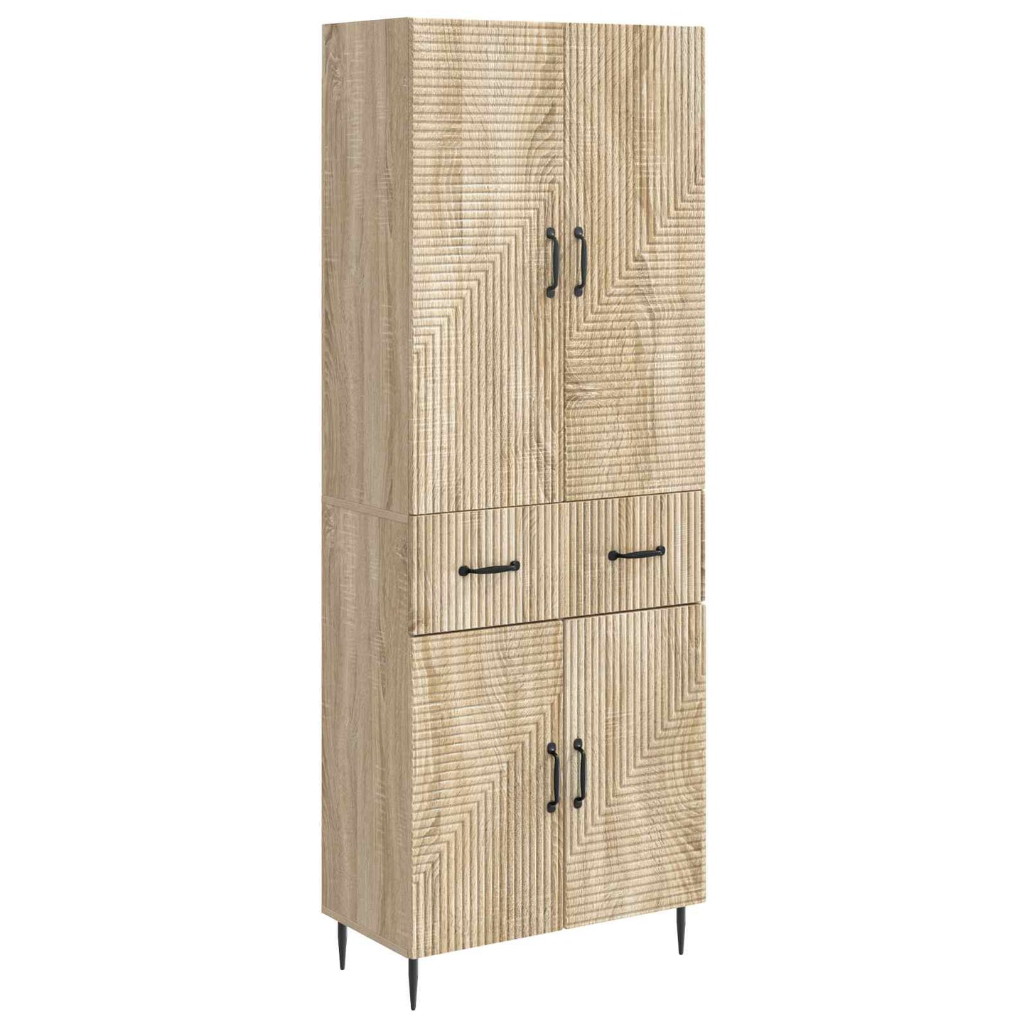 vidaXL Cabinet Set 2 pcs Sonoma Oak Engineered Wood