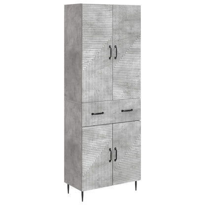 vidaXL Cabinet Set 2 pcs Concrete Grey Engineered Wood