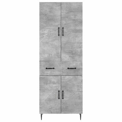 vidaXL Cabinet Set 2 pcs Concrete Grey Engineered Wood