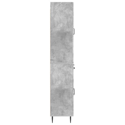 vidaXL Cabinet Set 2 pcs Concrete Grey Engineered Wood