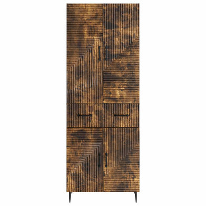 vidaXL Cabinet Set 2 pcs Smoked Oak Engineered Wood