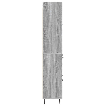 vidaXL Cabinet Set 2 pcs Grey Sonoma Engineered Wood