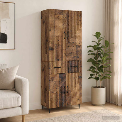 vidaXL Cabinet Set 2 pcs Old Wood Engineered Wood