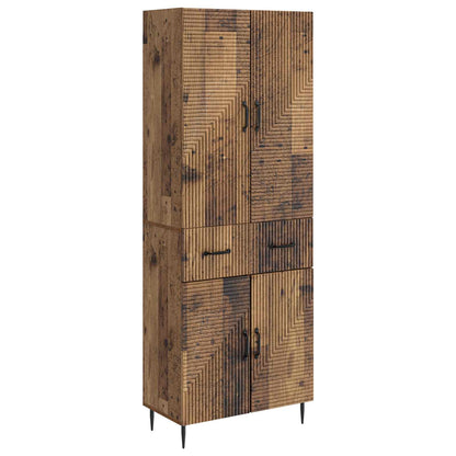 vidaXL Cabinet Set 2 pcs Old Wood Engineered Wood