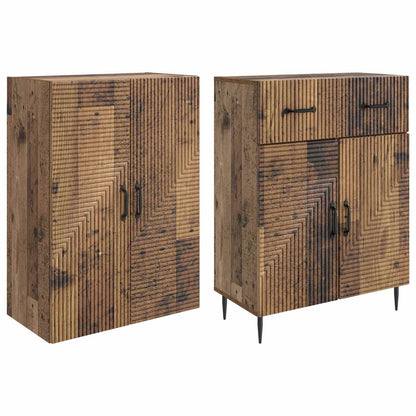 vidaXL Cabinet Set 2 pcs Old Wood Engineered Wood