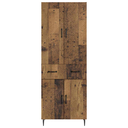 vidaXL Cabinet Set 2 pcs Old Wood Engineered Wood