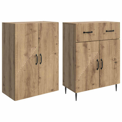 vidaXL Cabinet Set 2 pcs Artisan Oak Engineered Wood