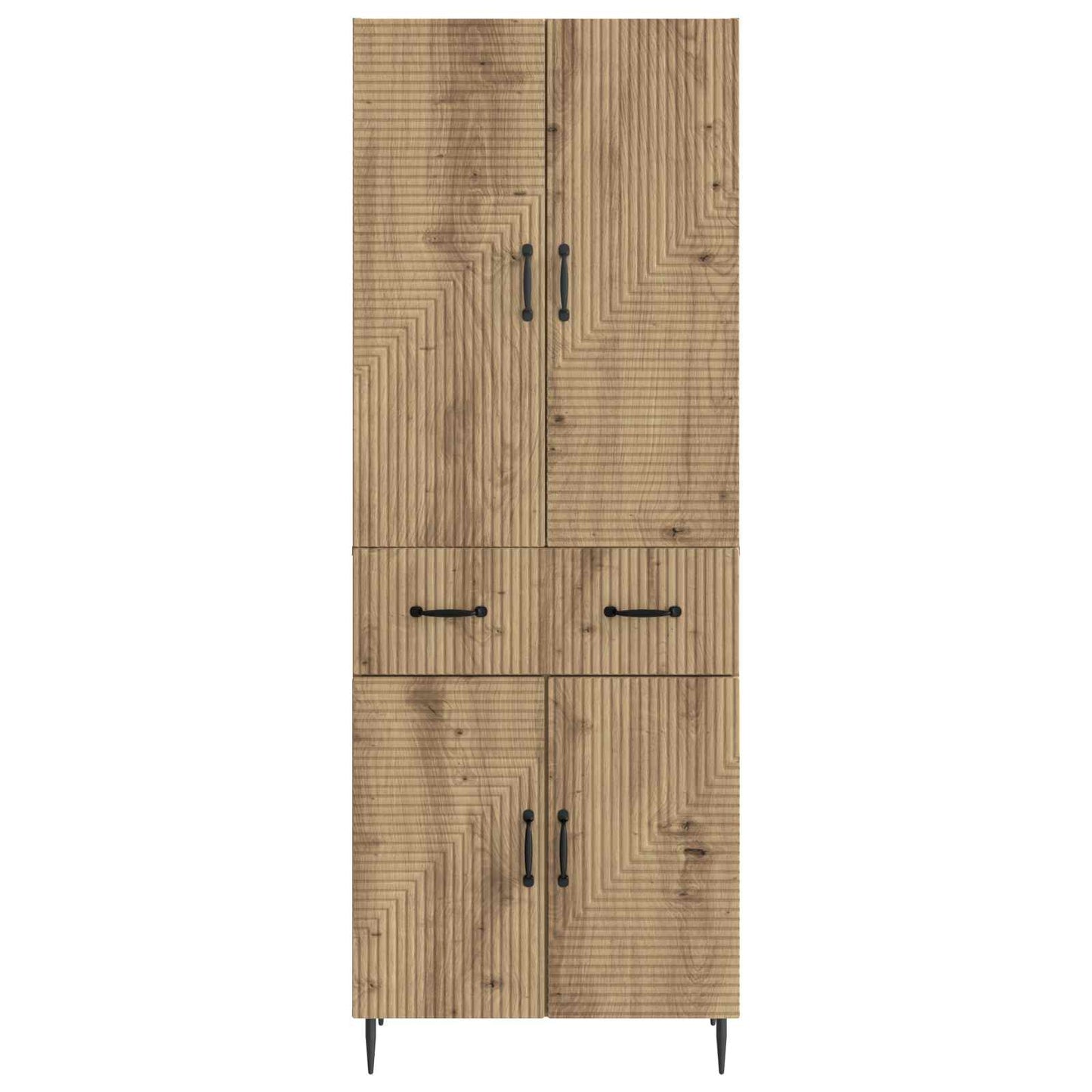 vidaXL Cabinet Set 2 pcs Artisan Oak Engineered Wood