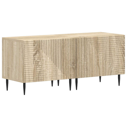 vidaXL 3 Piece LED TV Cabinet Sonoma Oak Engineered Wood
