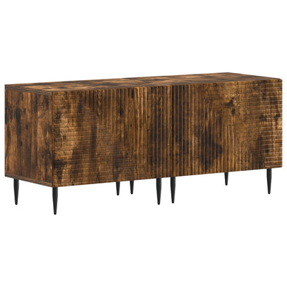 vidaXL 3 Piece LED TV Cabinet Smoked Oak Engineered Wood