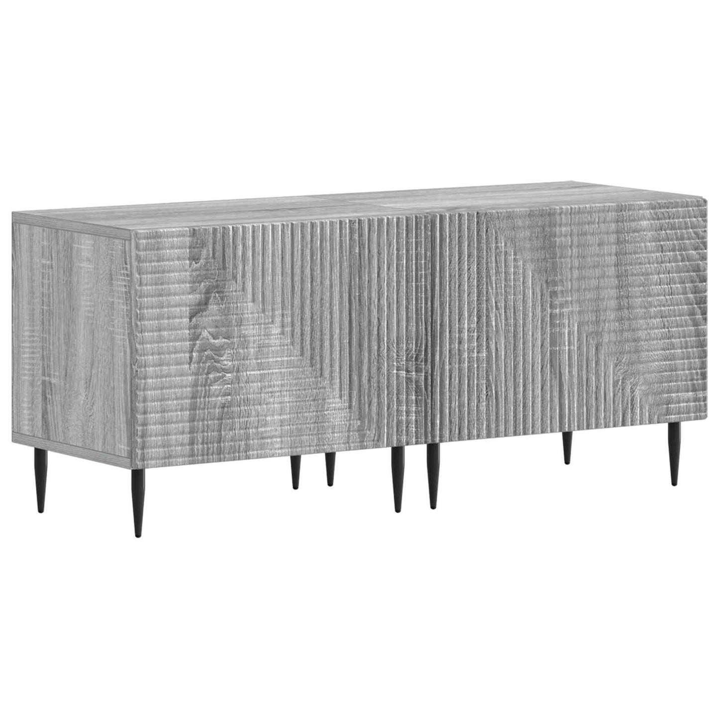 vidaXL 3 Piece LED TV Cabinet Grey Sonoma Engineered Wood