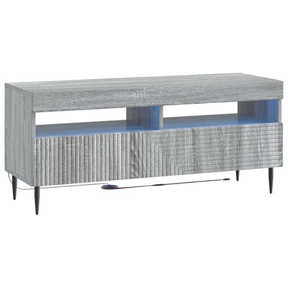 vidaXL 3 Piece LED TV Cabinet Grey Sonoma Engineered Wood