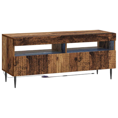 vidaXL 3 Piece LED TV Cabinet Old Wood Engineered Wood