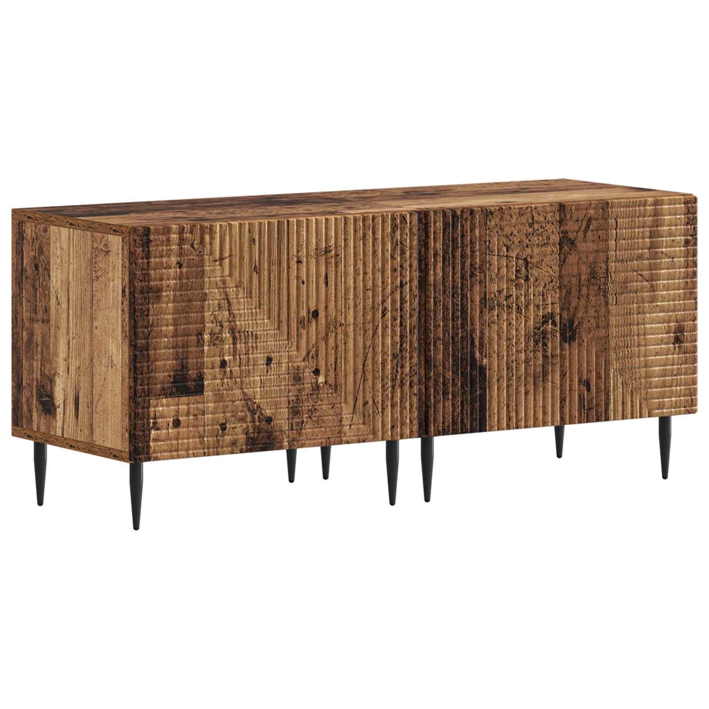 vidaXL 3 Piece LED TV Cabinet Old Wood Engineered Wood