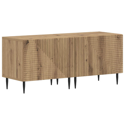 vidaXL 3 Piece LED TV Cabinet Artisan Oak Engineered Wood