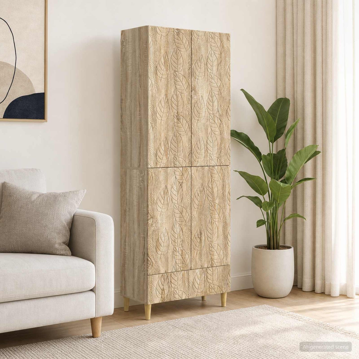 vidaXL Cabinet Set 2 pcs Sonoma Oak Engineered Wood