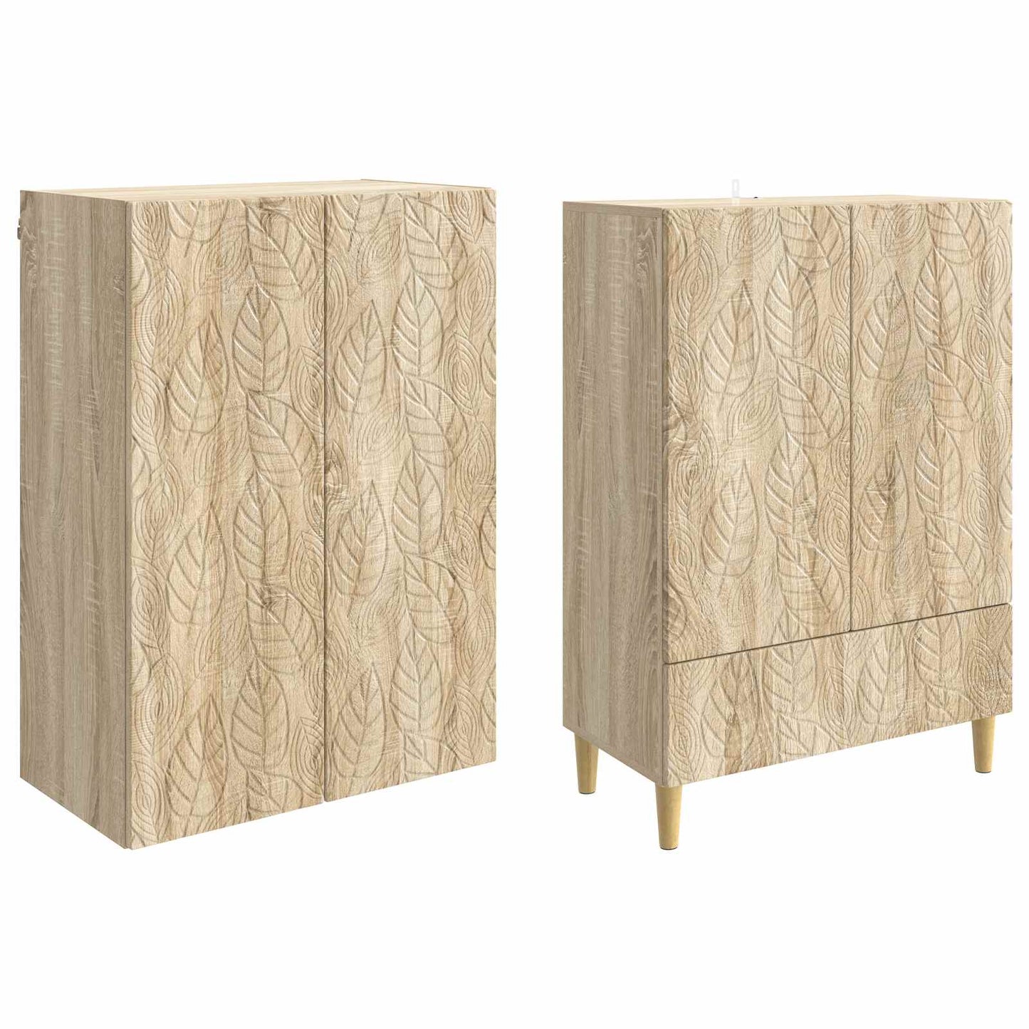 vidaXL Cabinet Set 2 pcs Sonoma Oak Engineered Wood