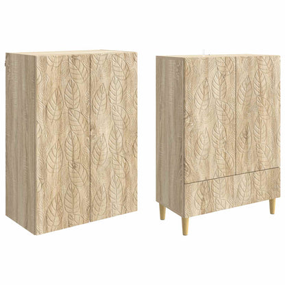 vidaXL Cabinet Set 2 pcs Sonoma Oak Engineered Wood