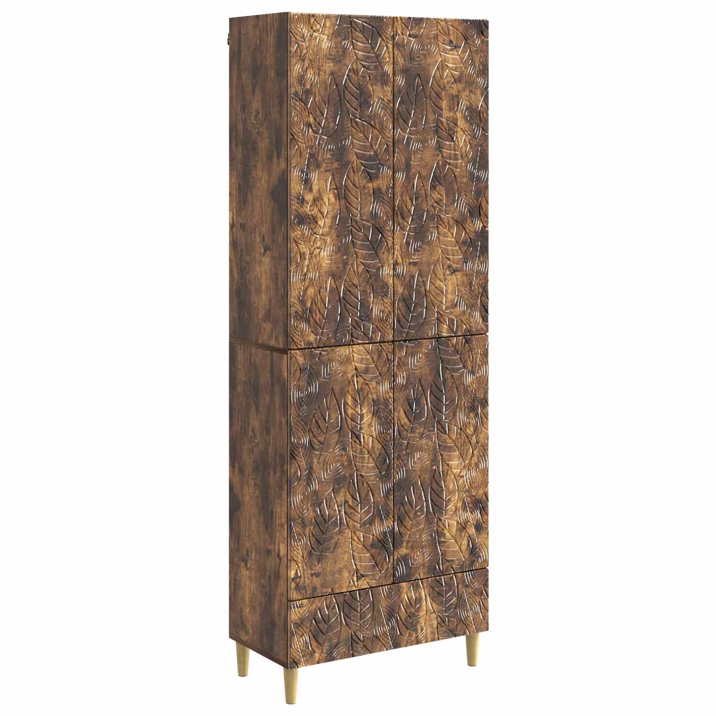 vidaXL Cabinet Set 2 pcs Smoked Oak Engineered Wood