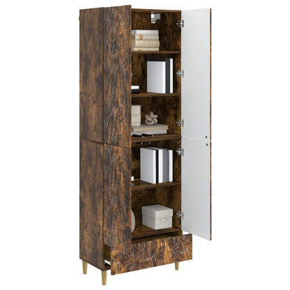vidaXL Cabinet Set 2 pcs Smoked Oak Engineered Wood