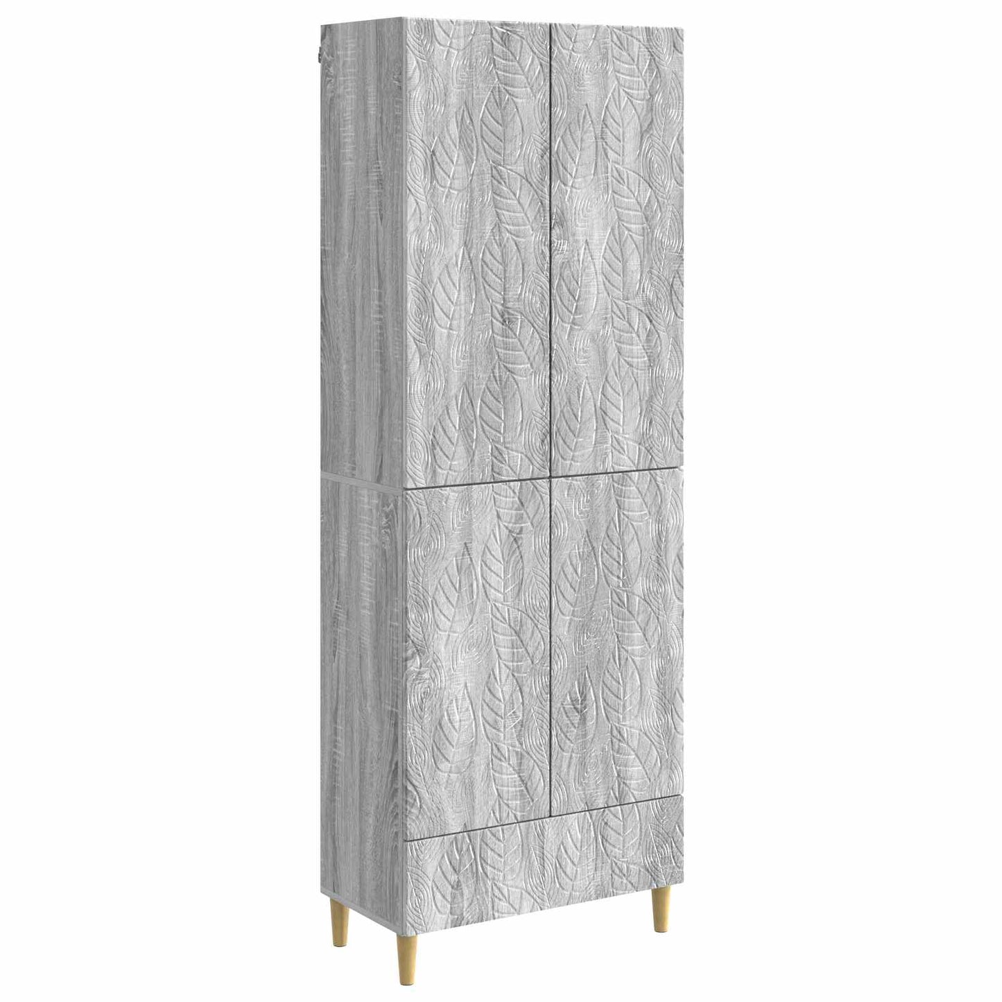 vidaXL Cabinet Set 2 pcs Grey Sonoma Engineered Wood