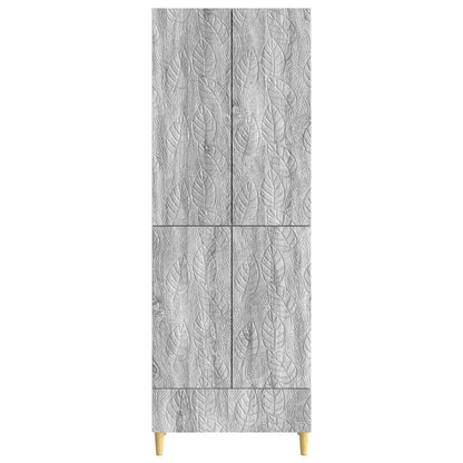 vidaXL Cabinet Set 2 pcs Grey Sonoma Engineered Wood