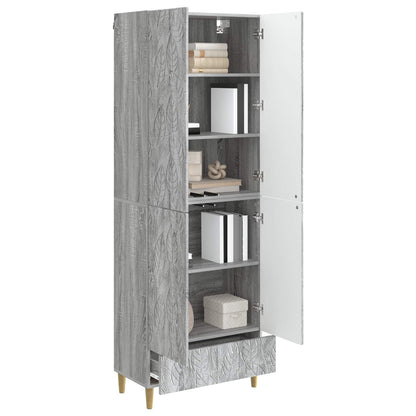 vidaXL Cabinet Set 2 pcs Grey Sonoma Engineered Wood