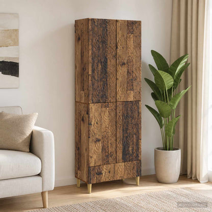vidaXL Cabinet Set 2 pcs Old Wood Engineered Wood