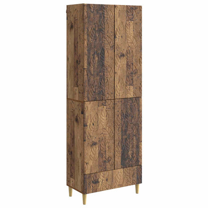 vidaXL Cabinet Set 2 pcs Old Wood Engineered Wood