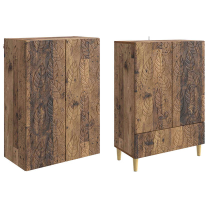 vidaXL Cabinet Set 2 pcs Old Wood Engineered Wood