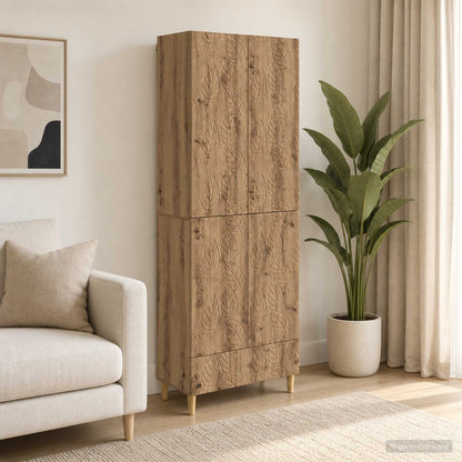 vidaXL Cabinet Set 2 pcs Artisan Oak Engineered Wood