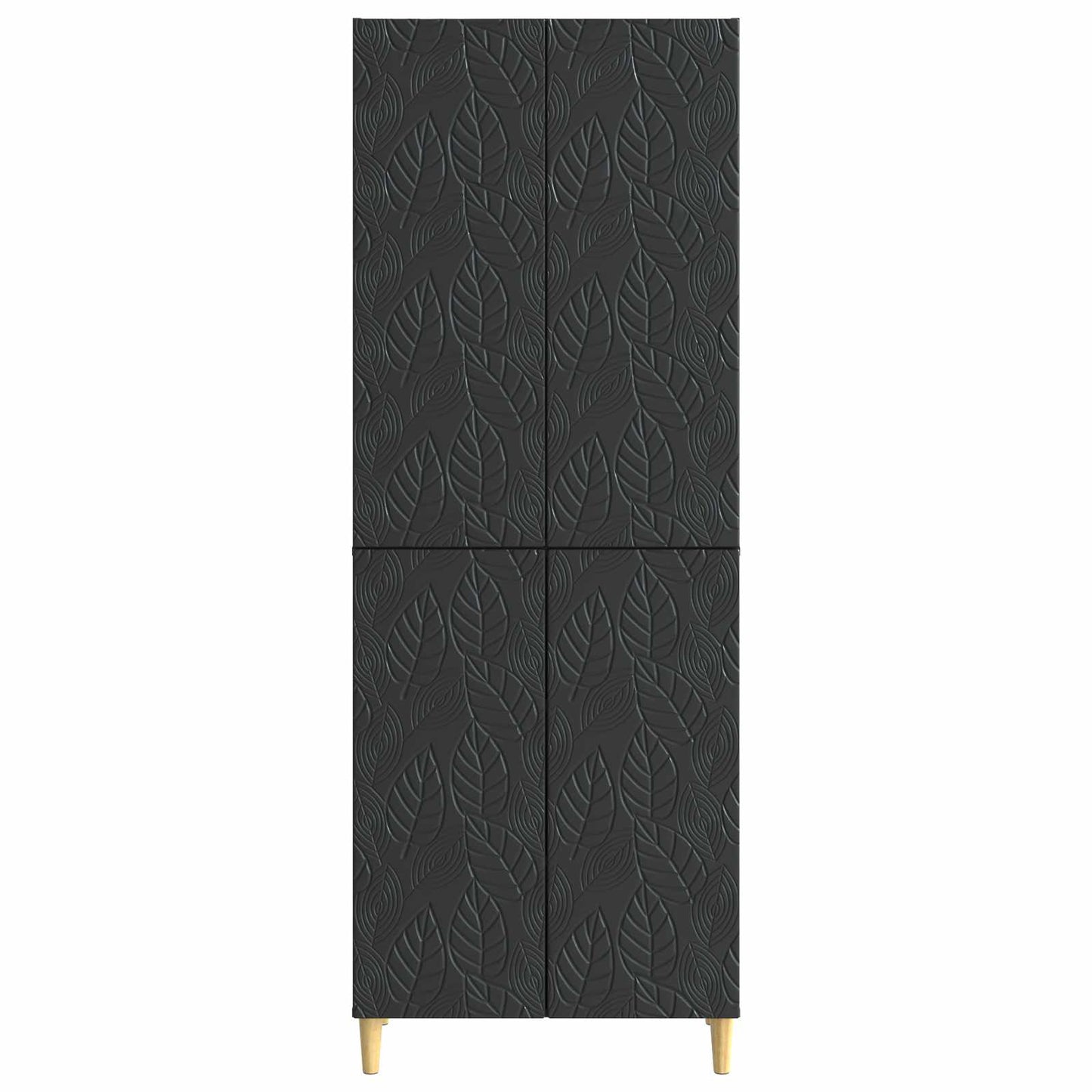vidaXL Cabinet Set 2 pcs Black Engineered Wood