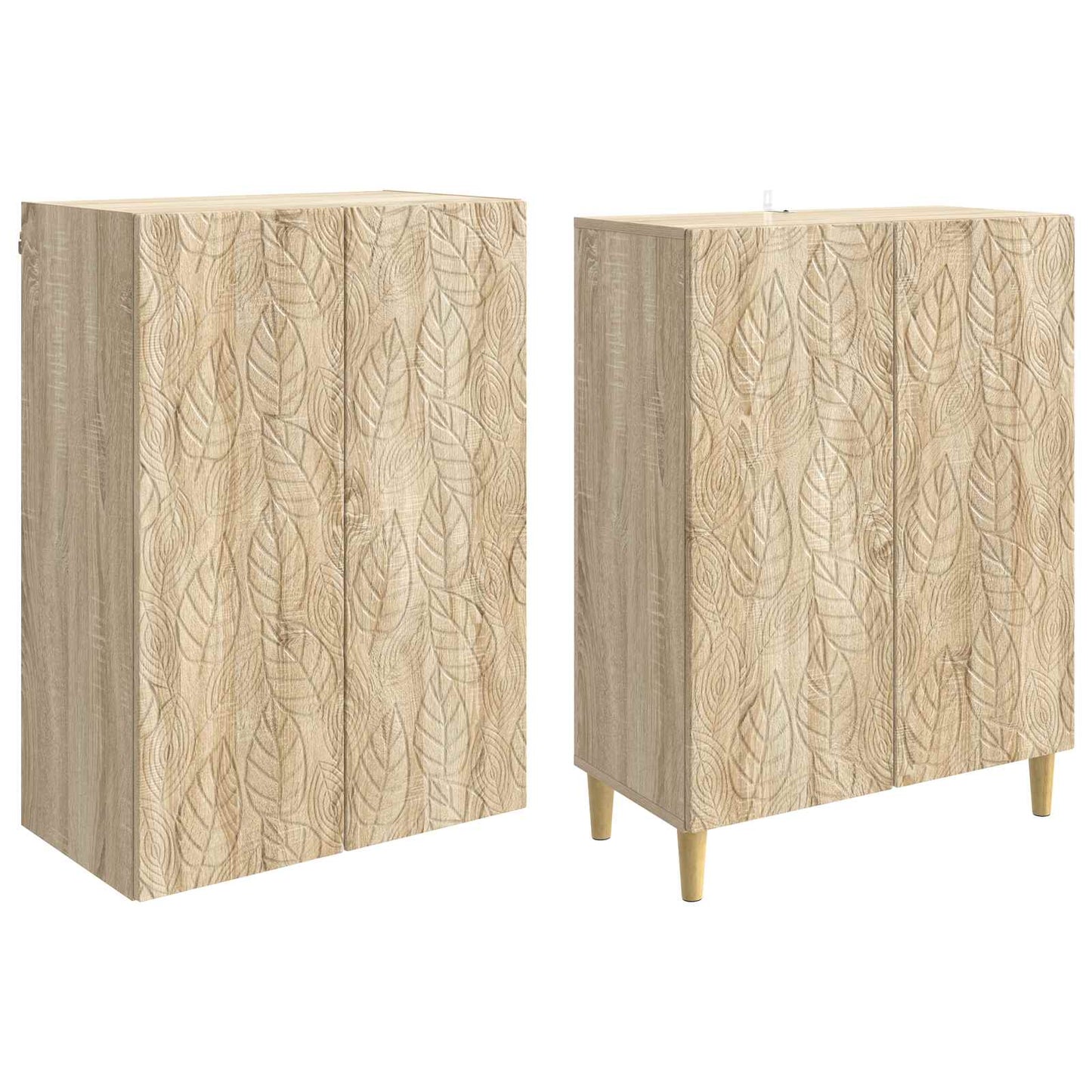 vidaXL Cabinet Set 2 pcs Sonoma Oak Engineered Wood