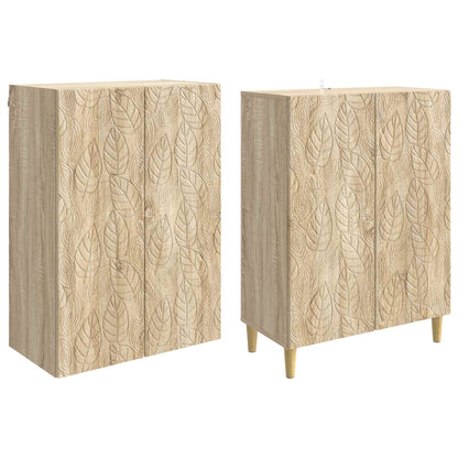 vidaXL Cabinet Set 2 pcs Sonoma Oak Engineered Wood
