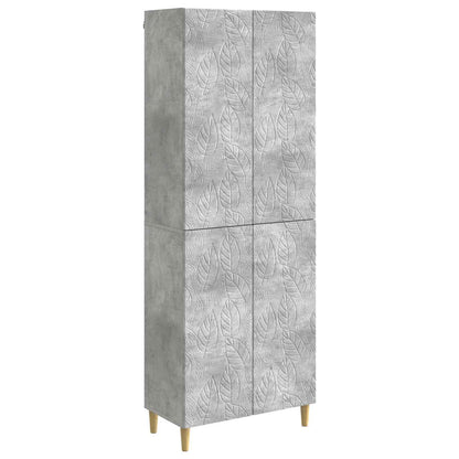 vidaXL Cabinet Set 2 pcs Concrete Grey Engineered Wood