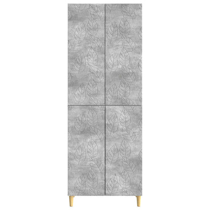 vidaXL Cabinet Set 2 pcs Concrete Grey Engineered Wood