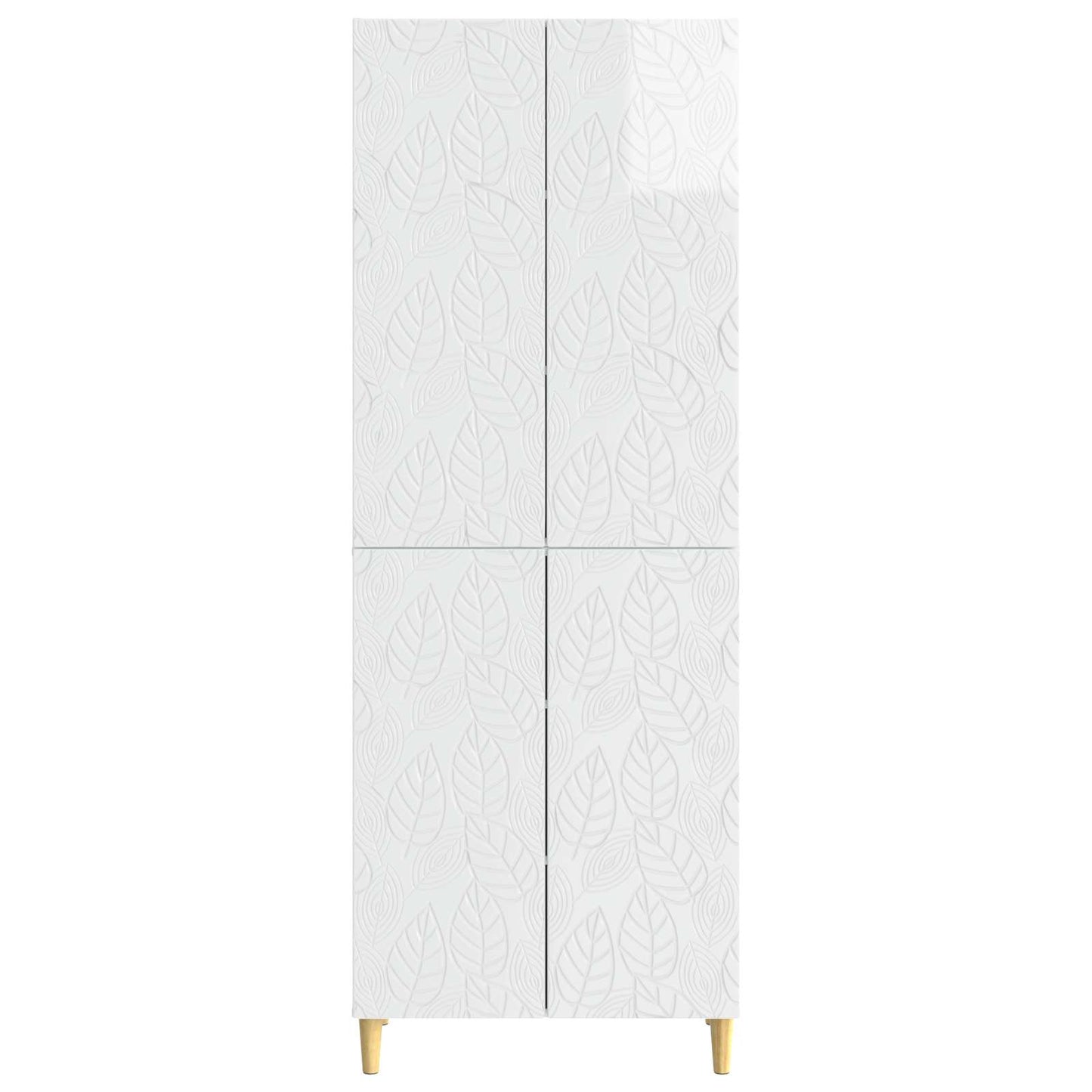 vidaXL Cabinet Set 2 pcs High Gloss White Engineered Wood